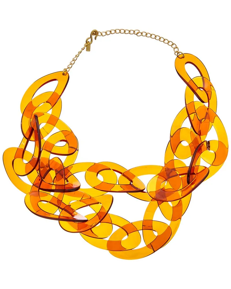 Kenneth Jay Lane Plated Link Necklace Nocolor