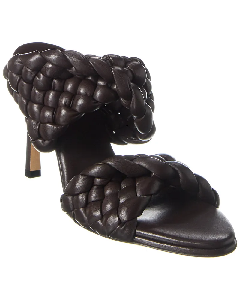 Bottega Veneta BV Curve Leather Sandal Brown