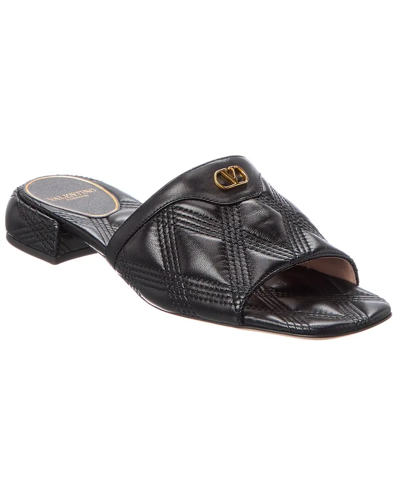 Valentino Garavani VLogo Leather Sandal Nocolor