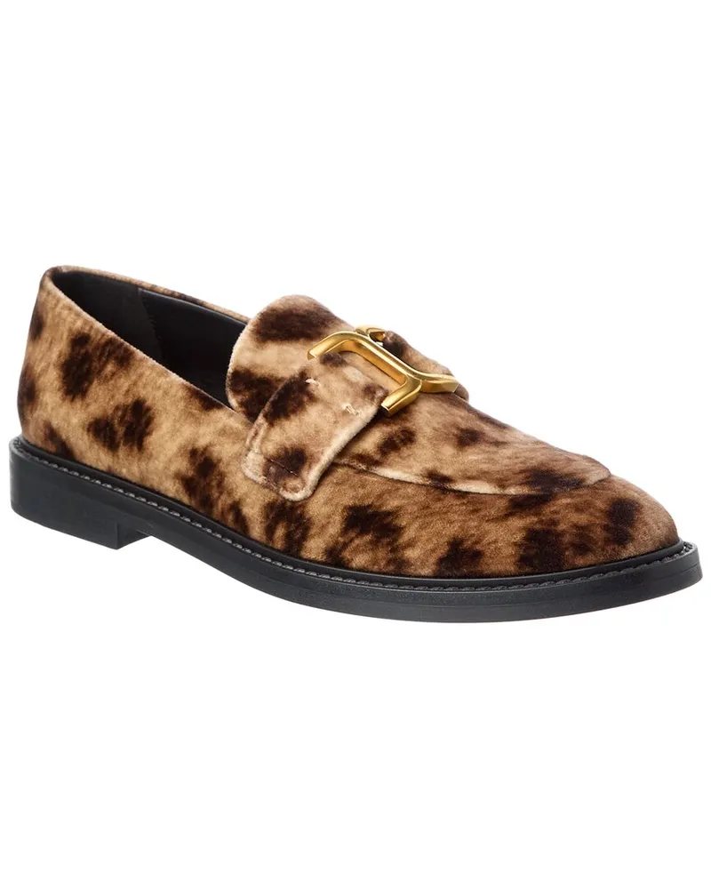 Chloé Marcie Velvet Loafer Brown