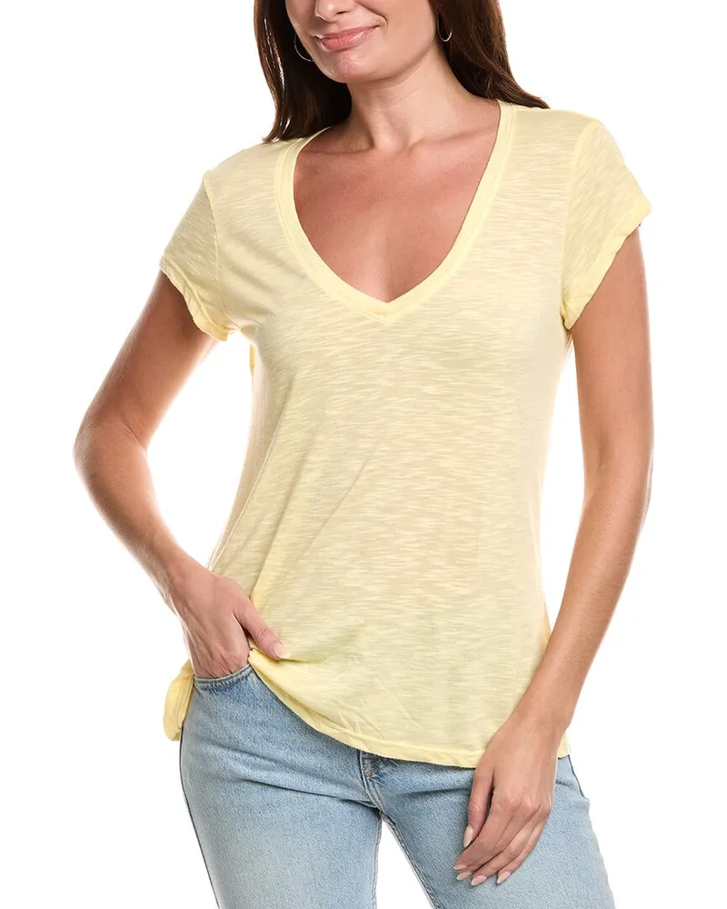 Michael Stars Back Seam T-Shirt Yellow