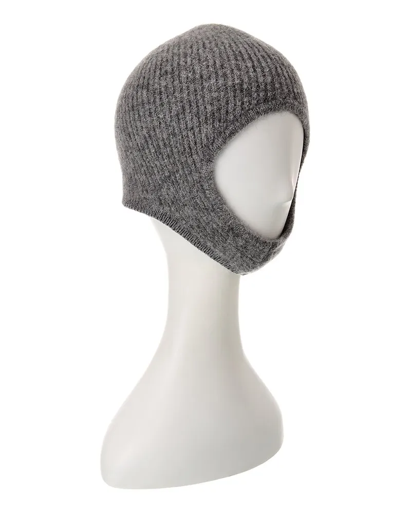 Jacquemus The Gros Grain Wool-Blend Hood Grey