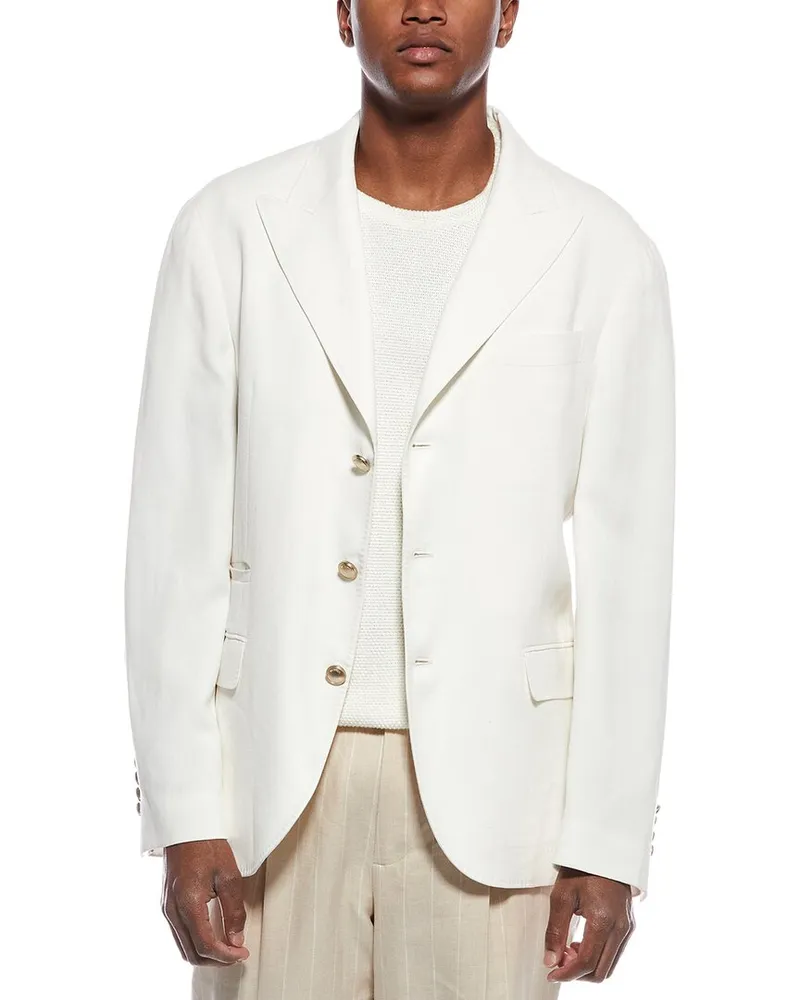 Brunello Cucinelli Linen Blazer Nocolor