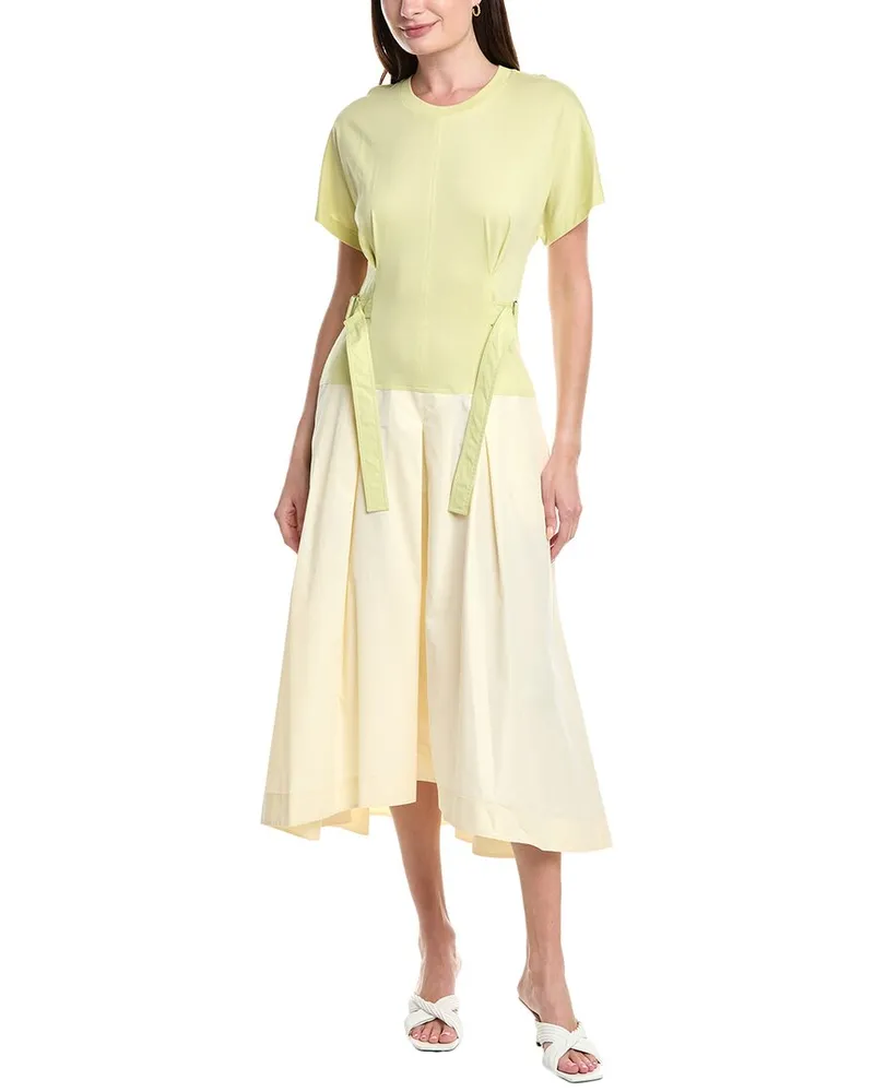 3.1 phillip lim Poplin Midi Dress Yellow