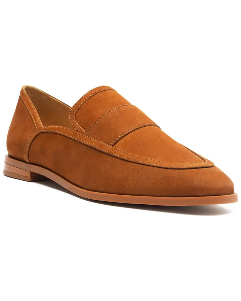 Schutz Maurice Leather Flat Brown