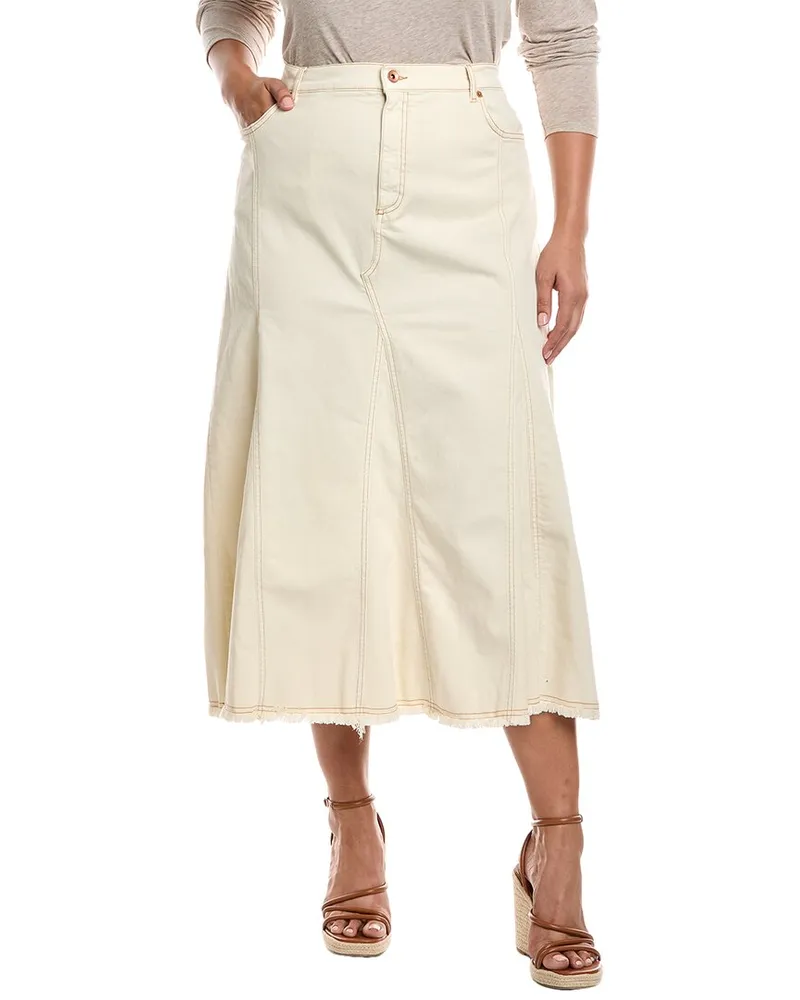 Marina Rinaldi Plus Samuele Denim Skirt Nocolor