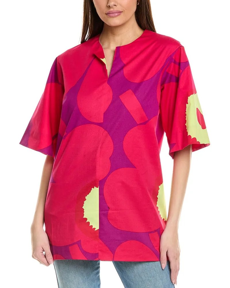 Marimekko Riite Unikko Top Pink