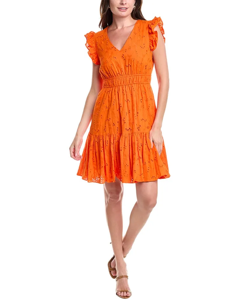 Anne Klein Mini Dress Orange