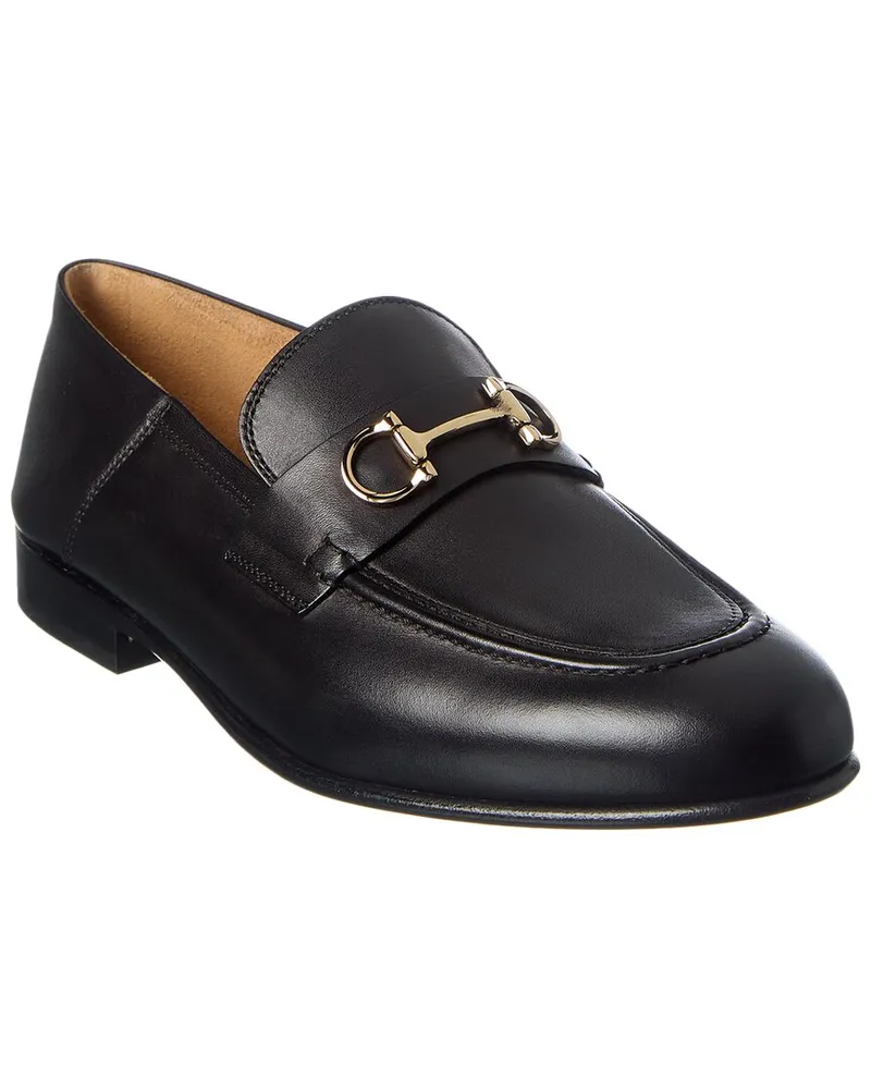 Ferragamo Ottone Leather Loafer Black