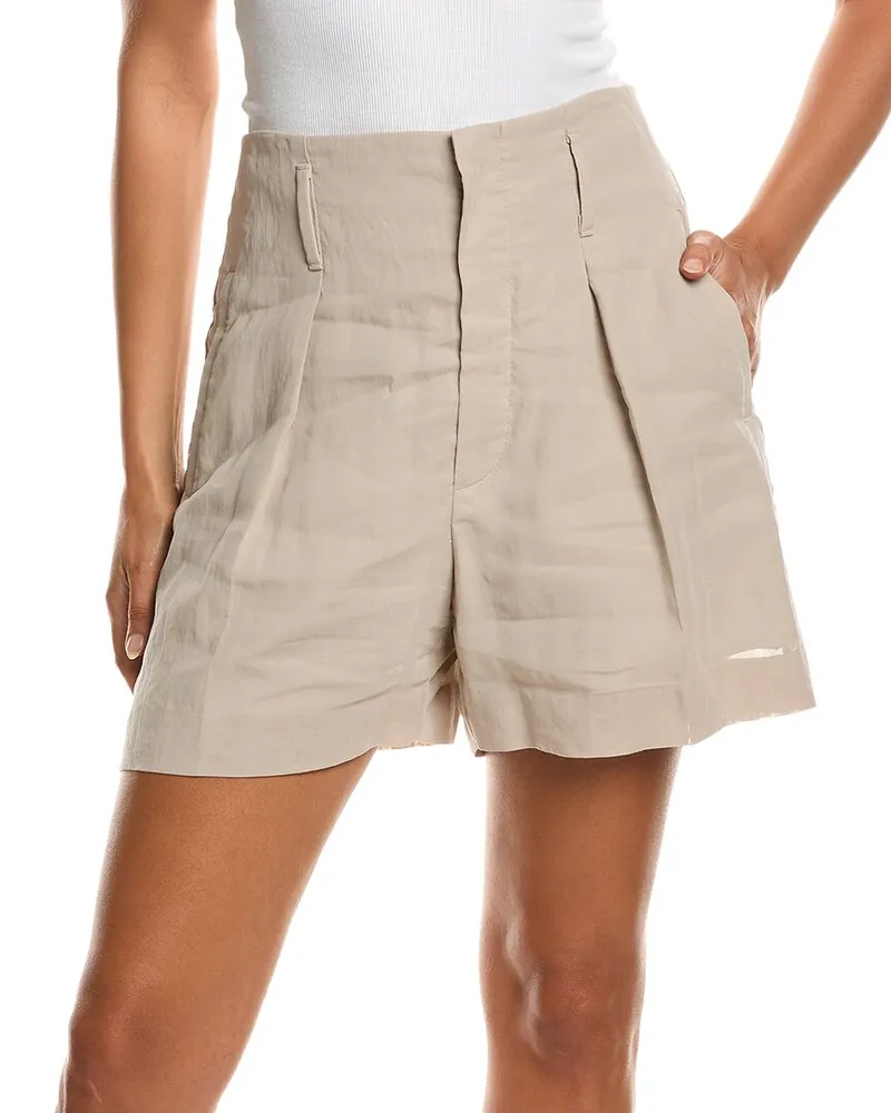 Brunello Cucinelli Pleated Short Nocolor