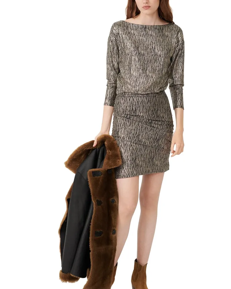 Maje Woven Dress Nocolor