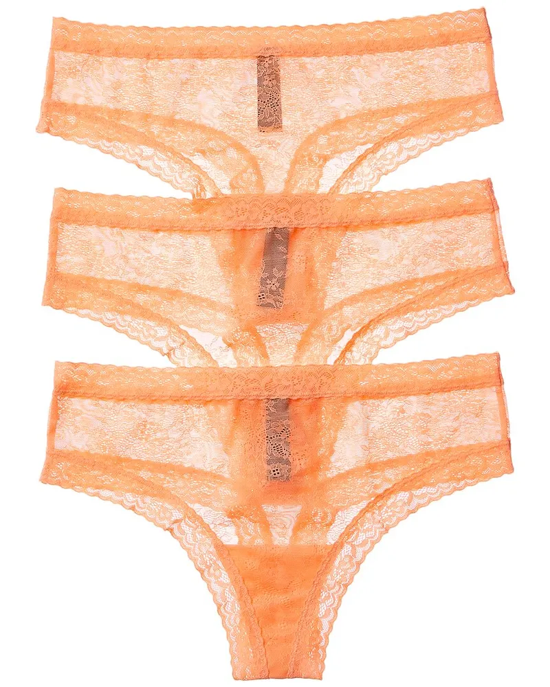 NATORI 3pk Escape Thong Orange