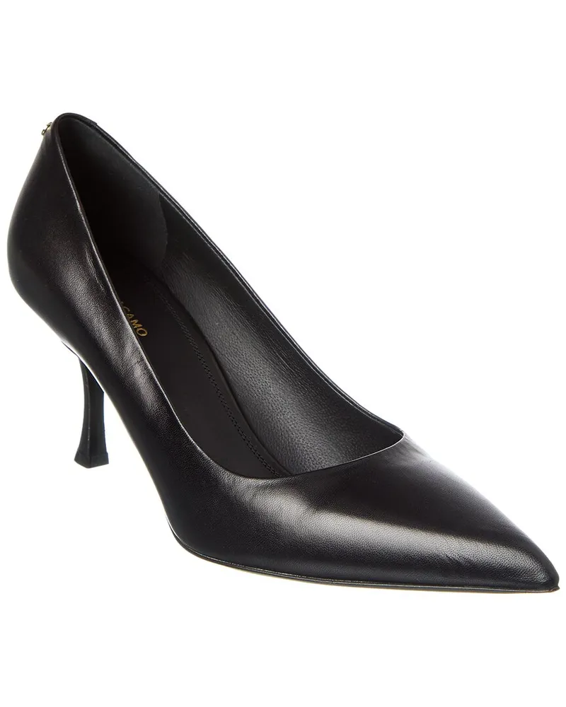 Ferragamo Elydea Leather Pump Black