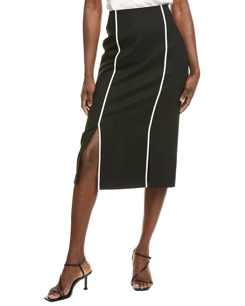 HUGO BOSS Voltara Wool-Blend Skirt Black