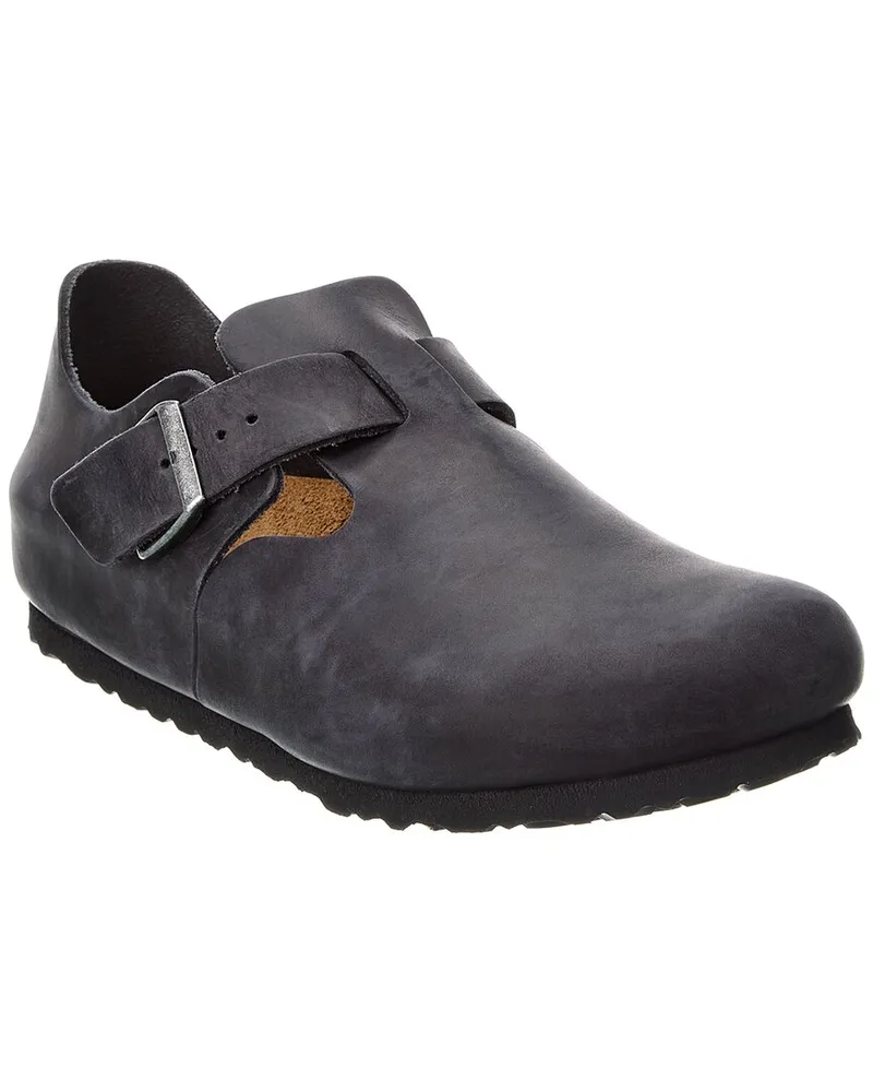 Birkenstock London Oiled Leather Clog Black