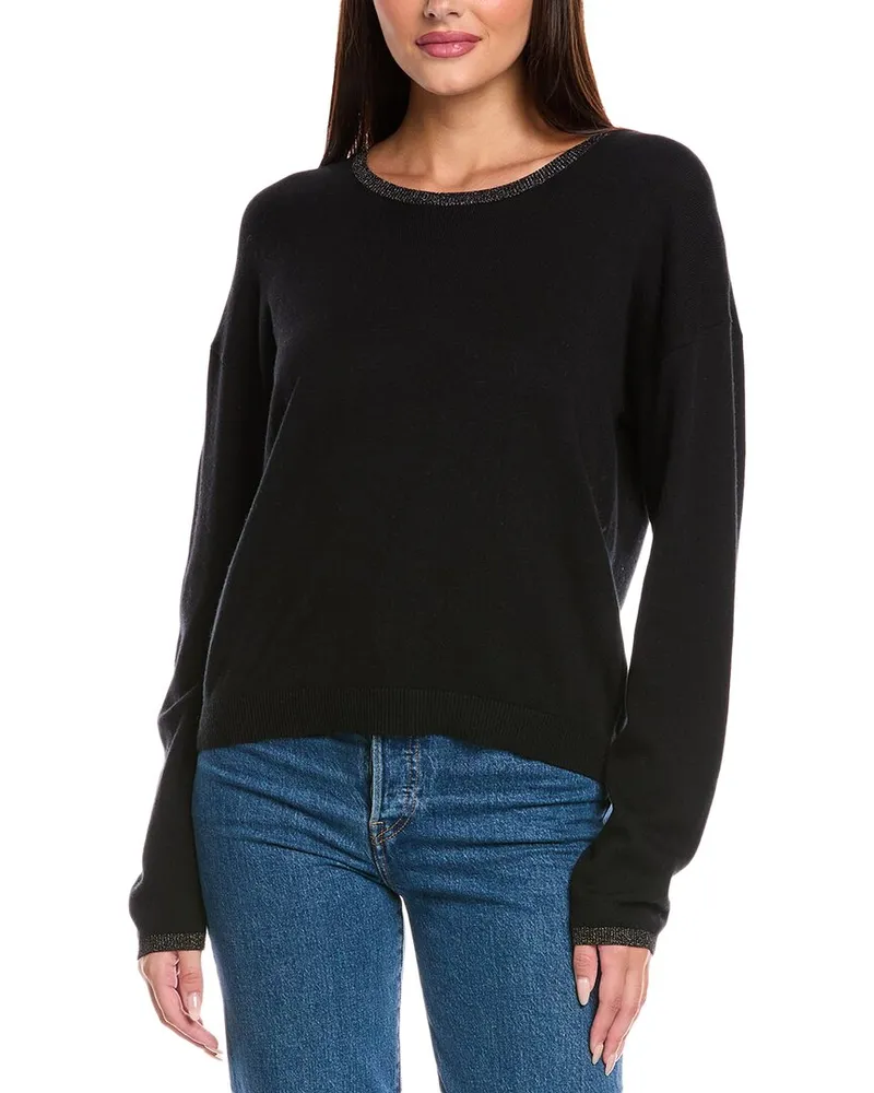 Splendid Darcy Silk-Blend Sweater Black