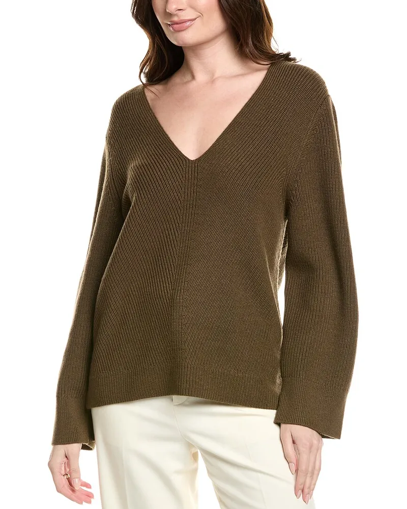 HUGO BOSS Fusoni Wool Sweater Green