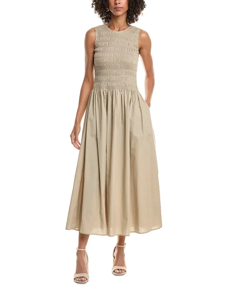 Rag & Bone Lane Smocked Dress Orange