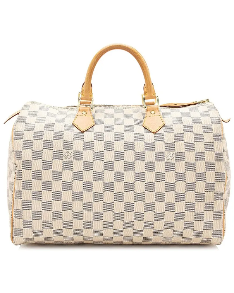 Louis Vuitton Damier Azur Speedy 35 (Authentic Pre-Loved Nocolor