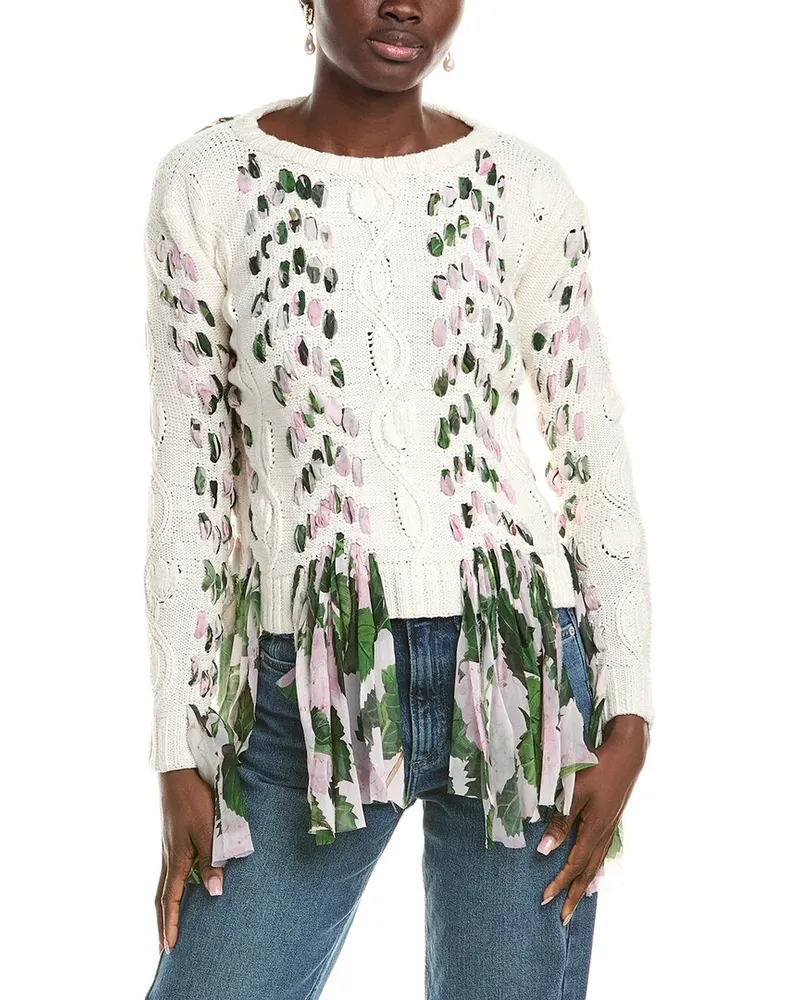 Oscar de la Renta Sweater White