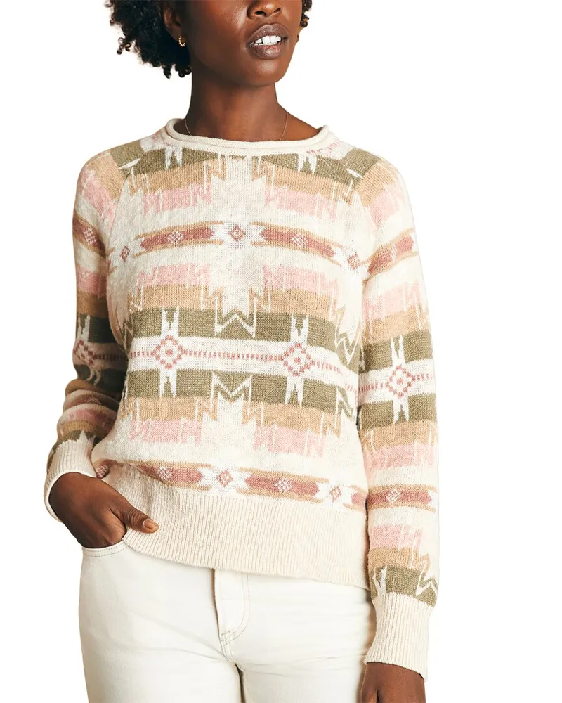 Faherty Doug Good Feather Slub Pullover Nocolor