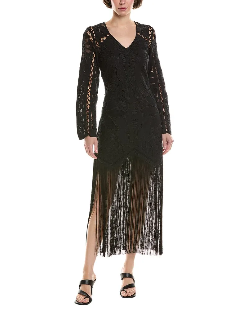 Sea Liesel Lace Midi Dress Black