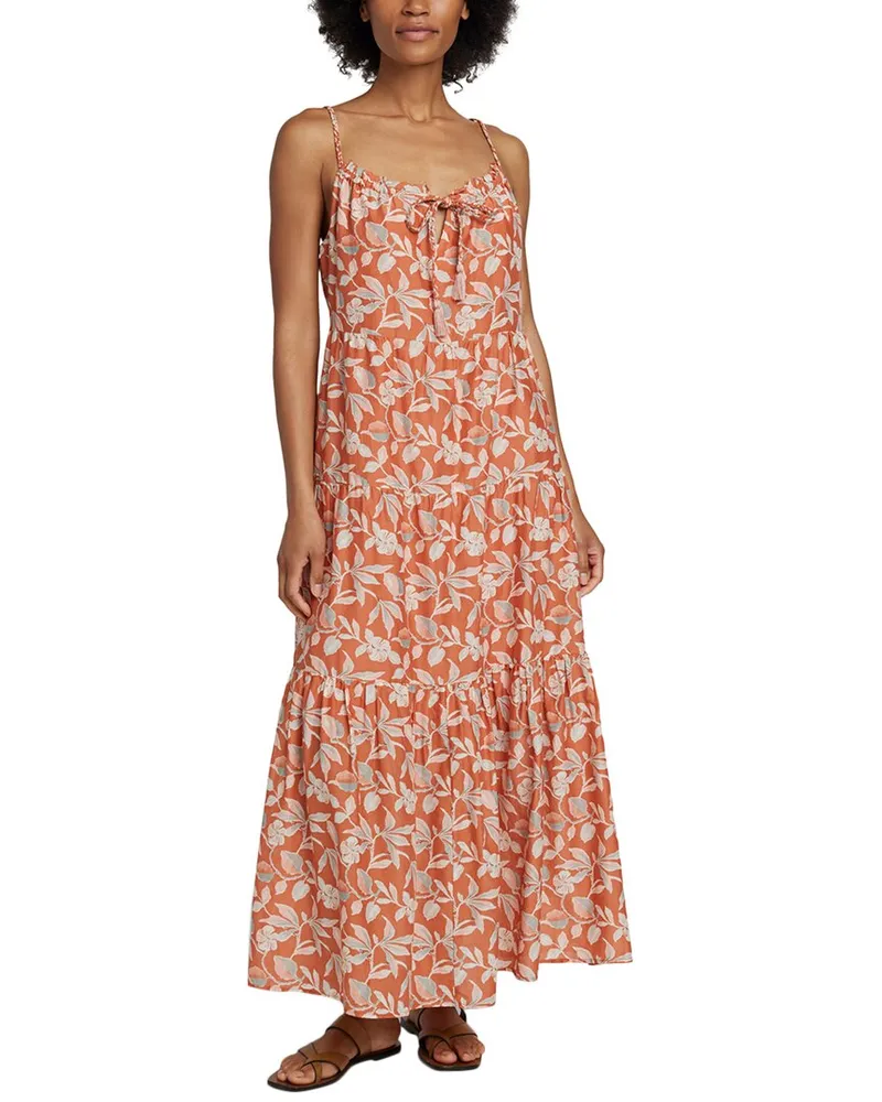 Faherty Silk-Blend Sun Chaser Maxi Dress Nocolor