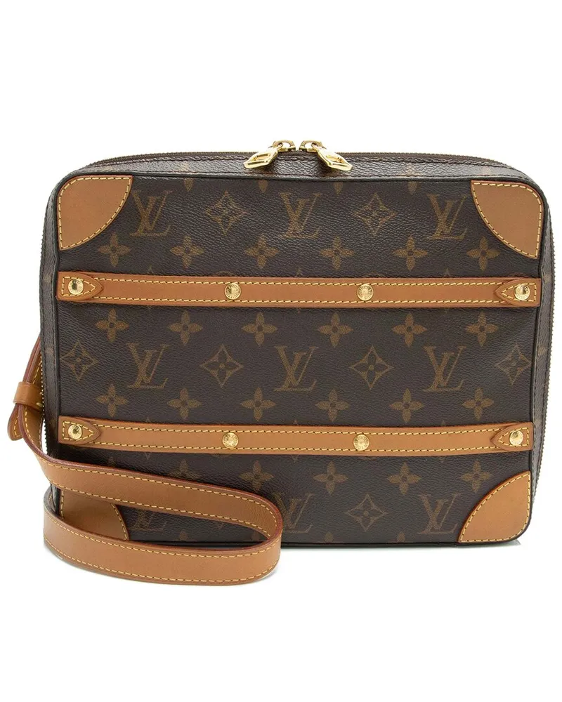 Louis Vuitton Monogram Canvas Studded Soft Trunk Crossbody (Authentic Pre-  Loved Nocolor