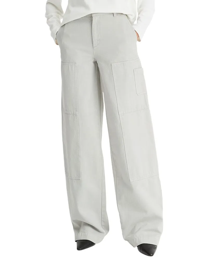 Vince Mid Rise Utility Twill Pant Grey