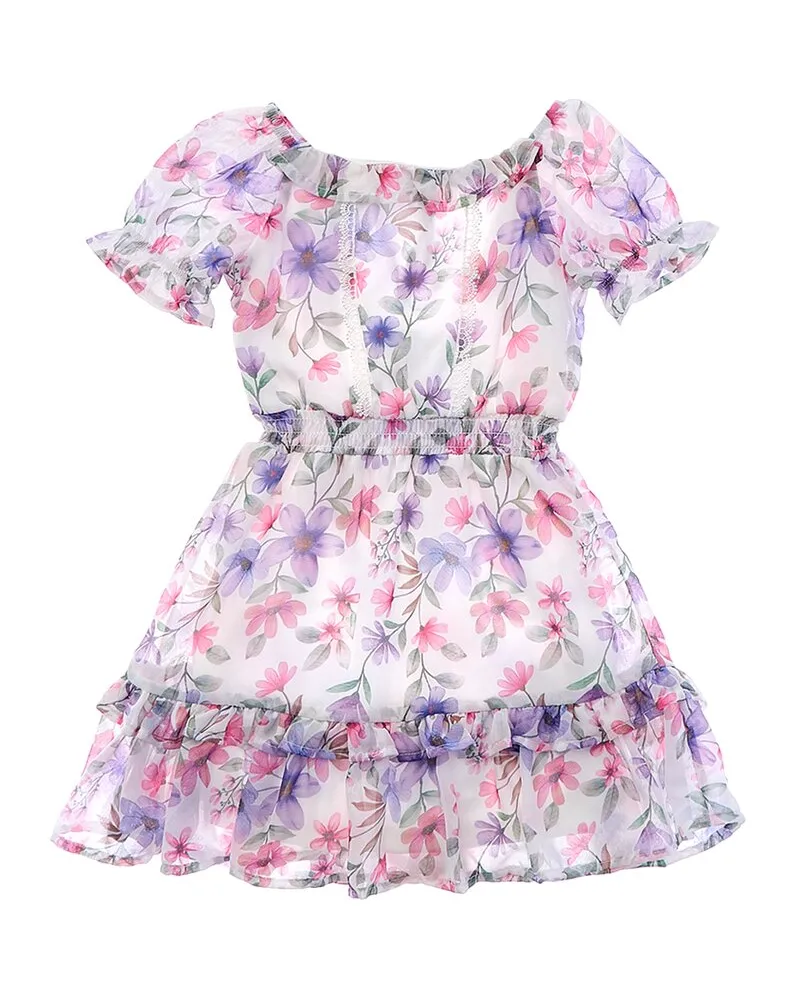 Badgley Mischka Violet Dress White