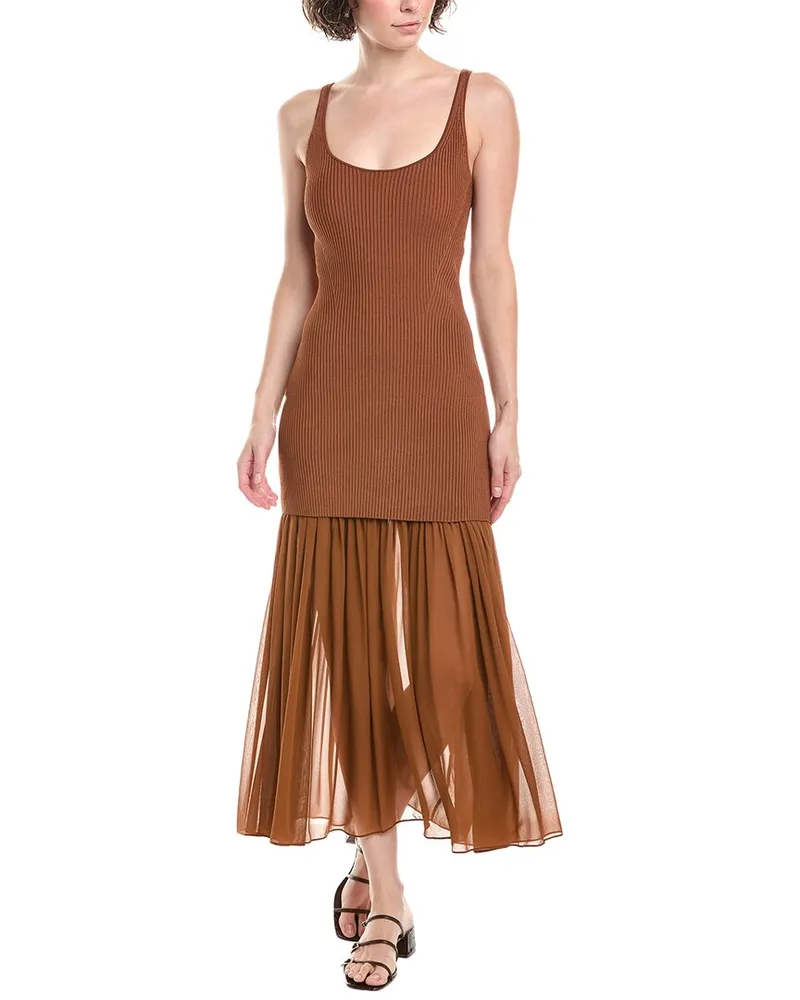 A.L.C. A C. Mickey Silk-Blend Dress Nocolor