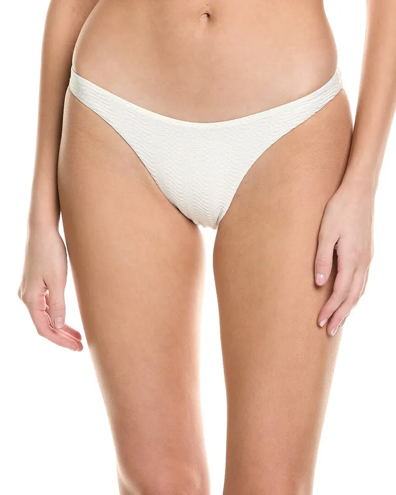 Milly Margot Chevron Bikini Bottom White