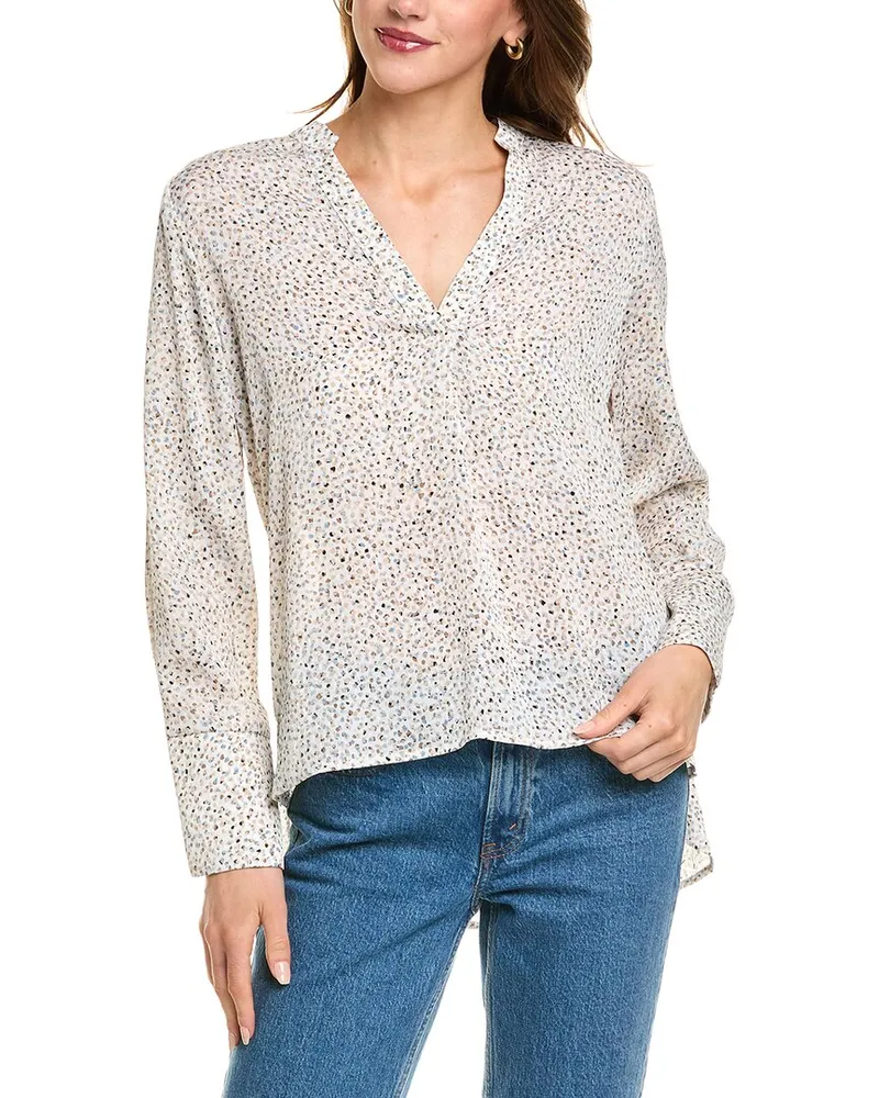 Vince Camuto High-Low Blouse Ivory