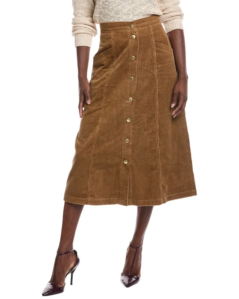 Barbour Samara Midi Skirt Brown