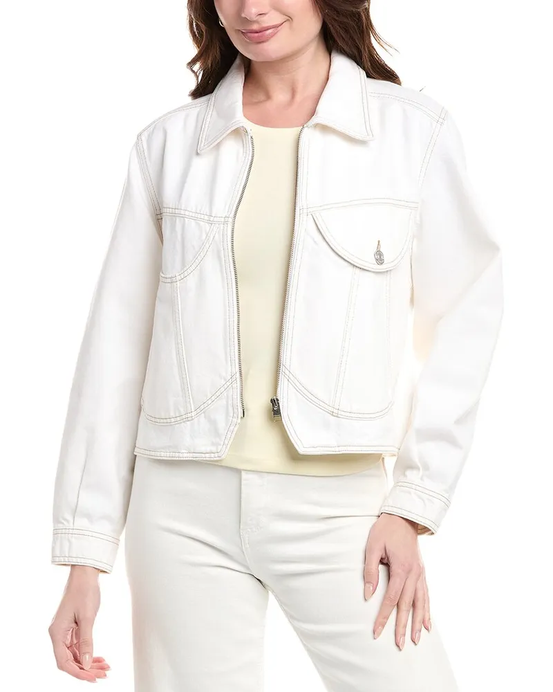 Frame Denim Heart Jacket White