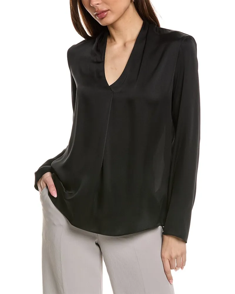 Joseph Ribkoff Front Pleat Top Black