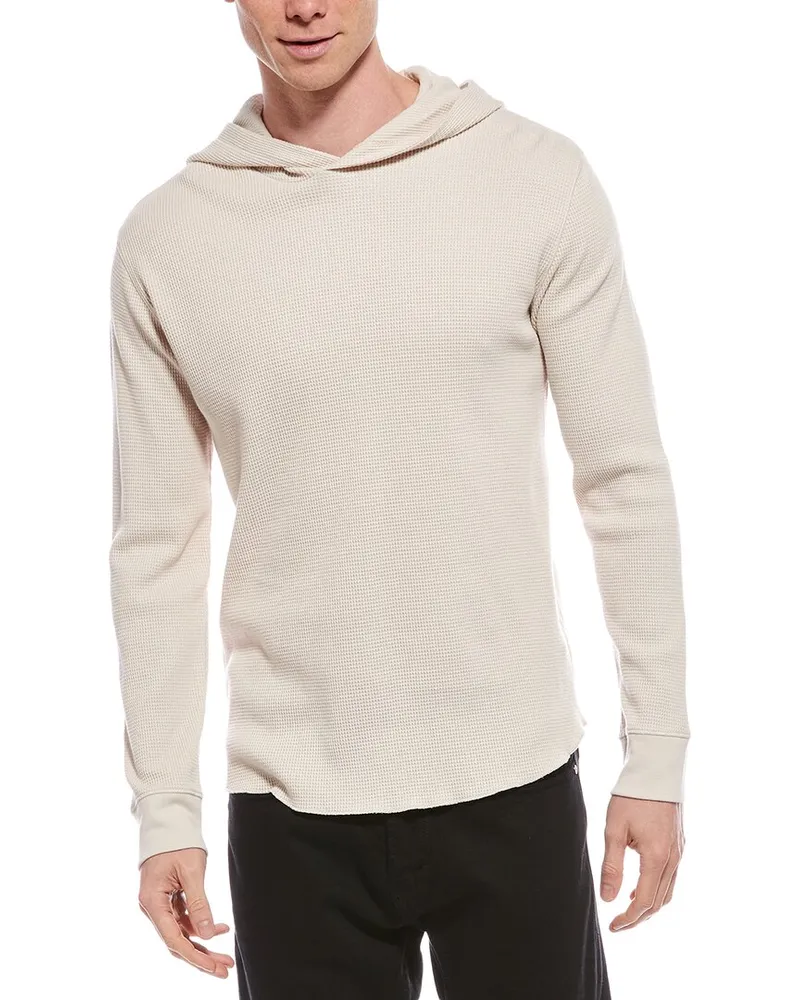 Vince Thermal Hoodie Brown
