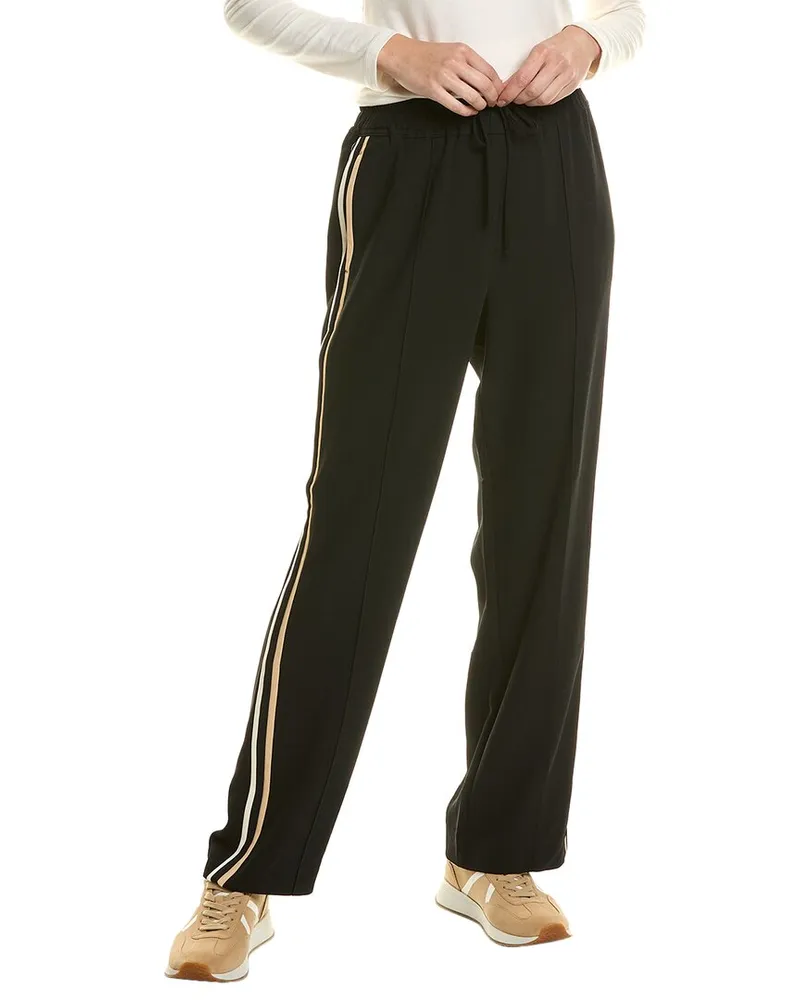 Reiss Odell Wide Pull-On Wide Leg Trouser Black
