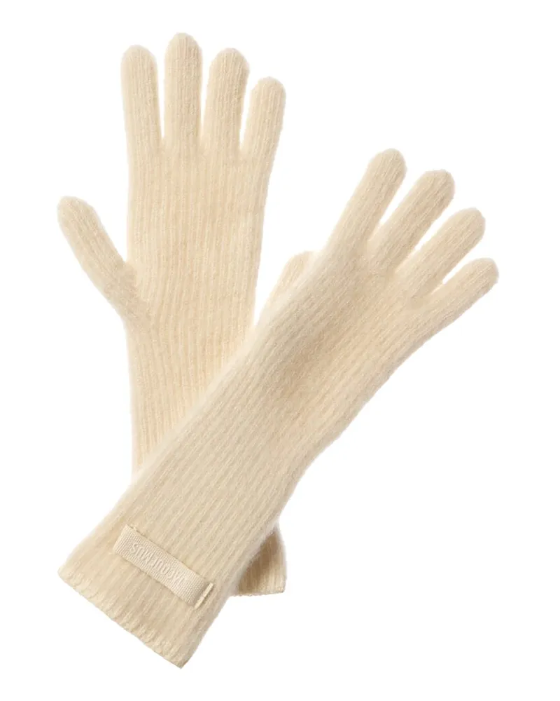 Jacquemus Les Gants Gros Alpaca & Wool-Blend Gloves White