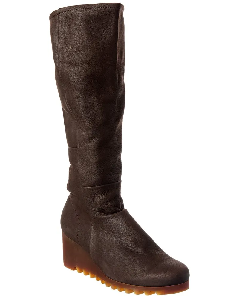 Arche Larata Leather Knee-High Boot Brown