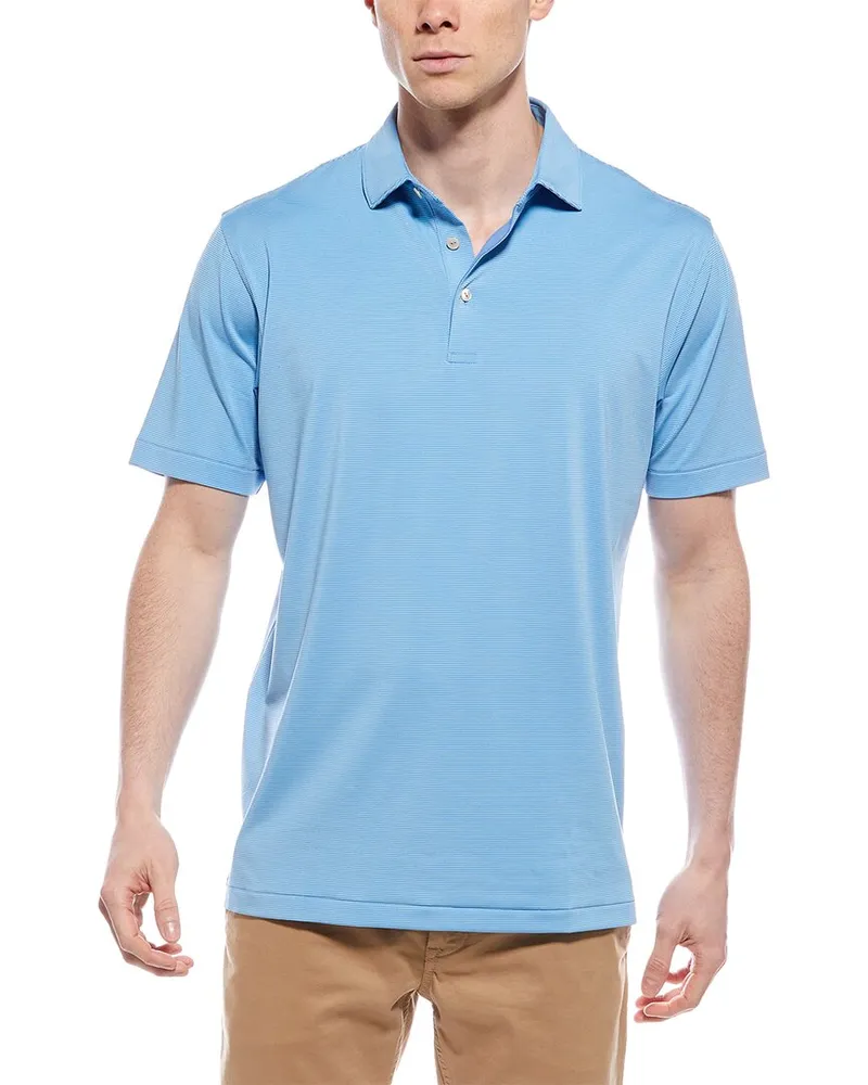 Peter Millar Jubilee Performance Jersey Polo Shirt Blue