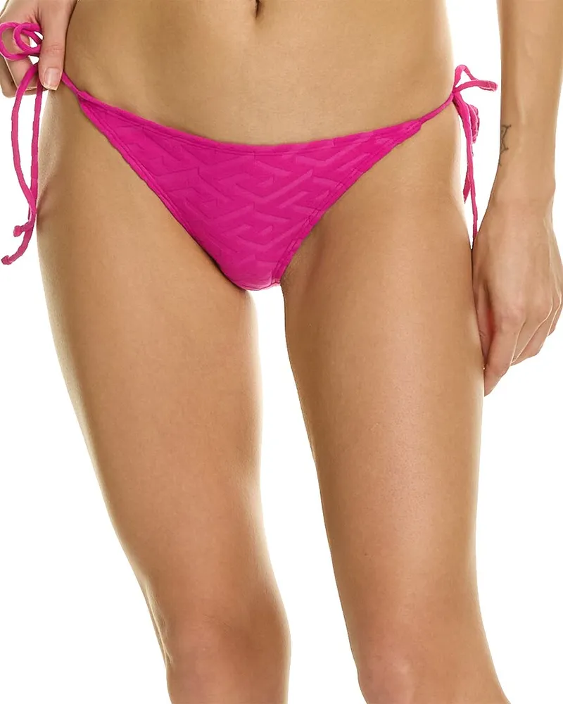 Versace Monogram Bikini Bottom Pink