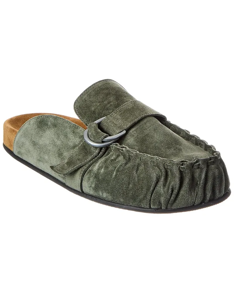 Officine Generale Officine Generale Sartore Suede Mule Green