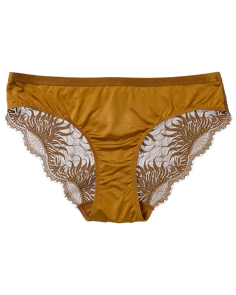 Hanro Gale Lace Back Bikini Yellow