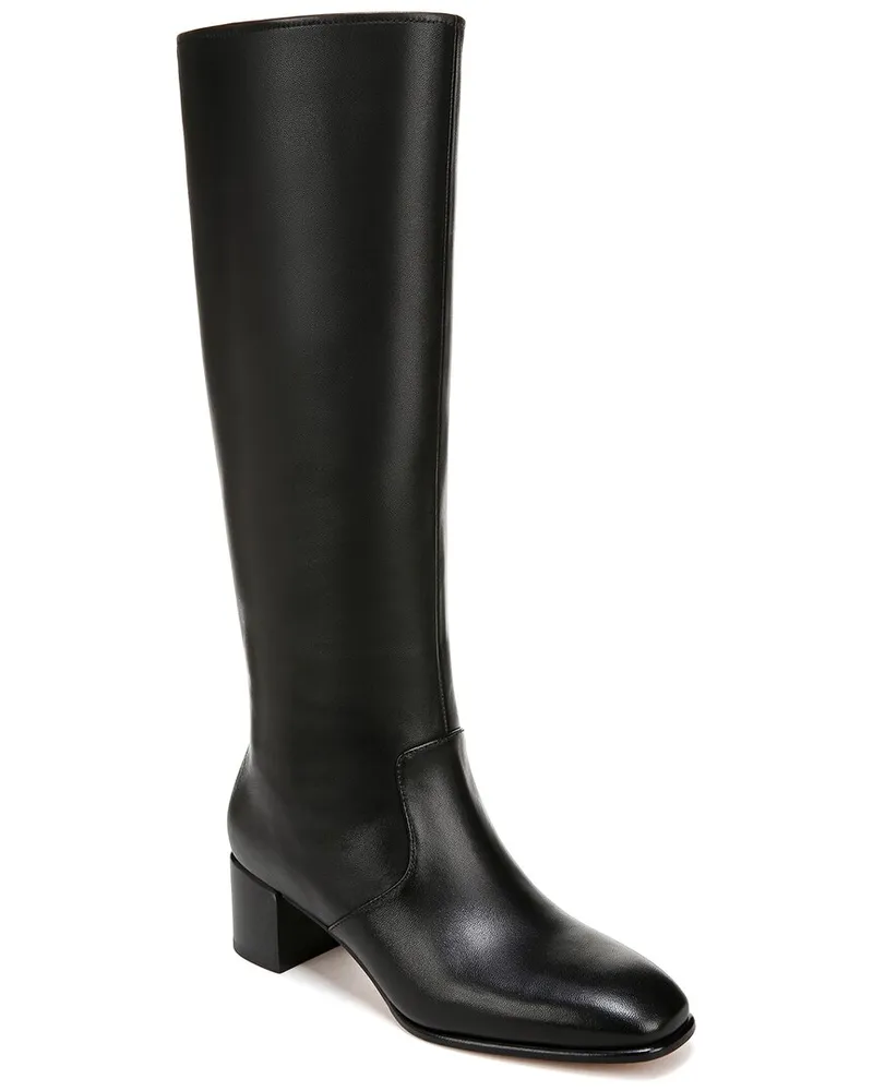 Vince Arabel Tall Wide Calf Leather Boot Black