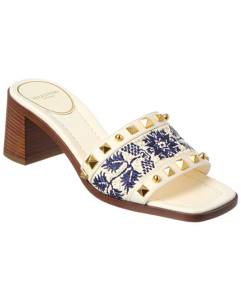 Valentino Garavani County 60 Leather Sandal White