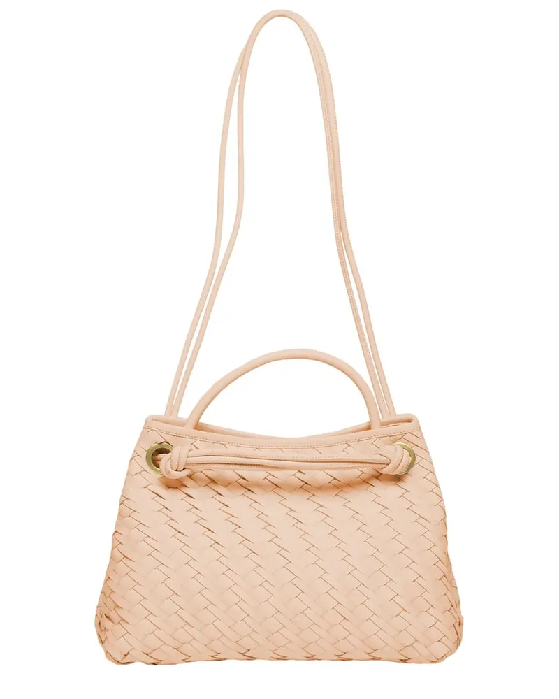 Walter Baker Hazel Woven Leather Tote Pink