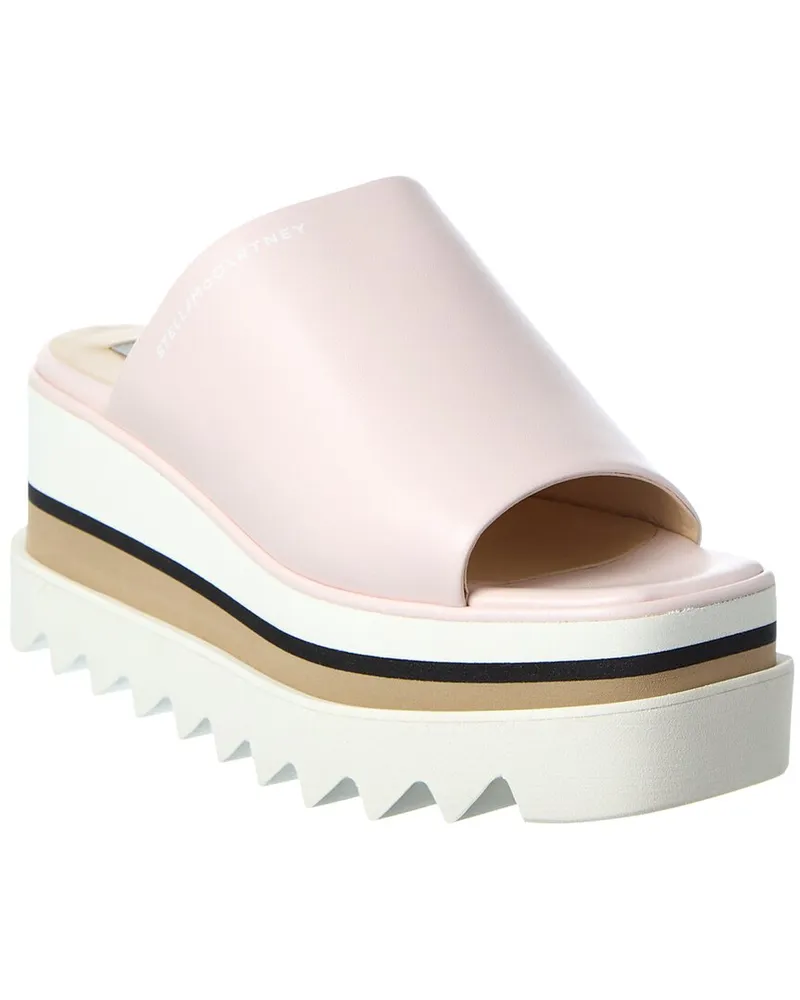 Stella McCartney Logo Wedge Sandal Pink