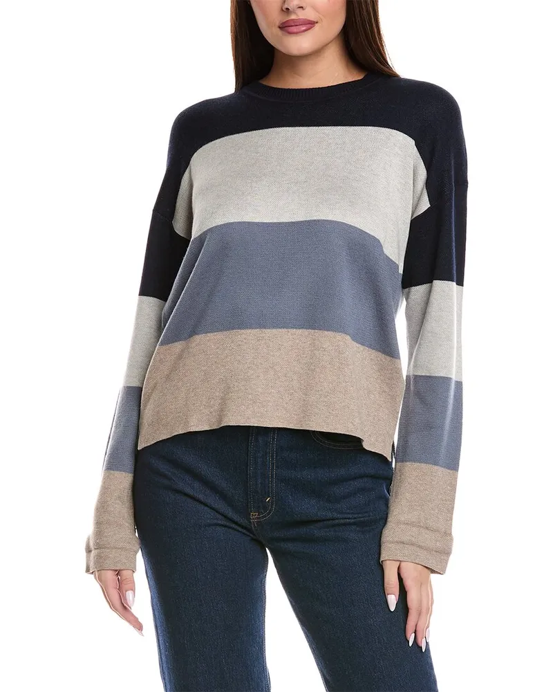Splendid Stripe Sweater Black