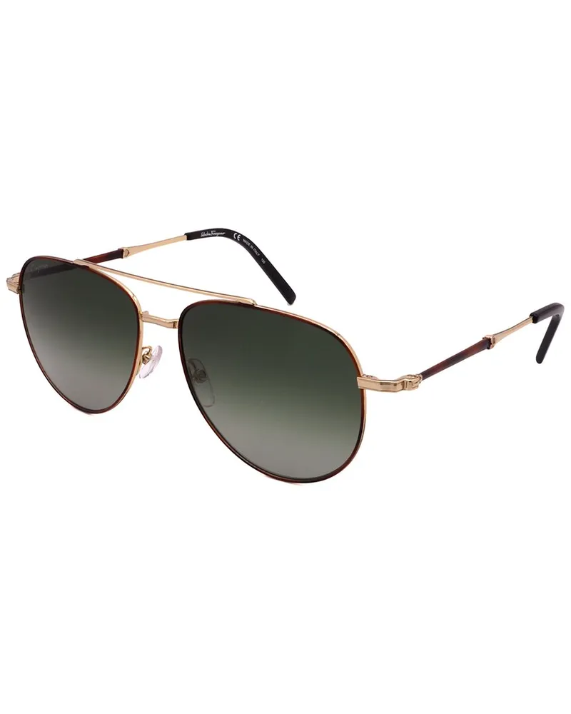 Ferragamo Men's SF226S 58mm Sunglasses Gold